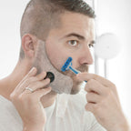 Baard scheersjabloon voor symmetrisch trimmen, transparant polycarbonaat