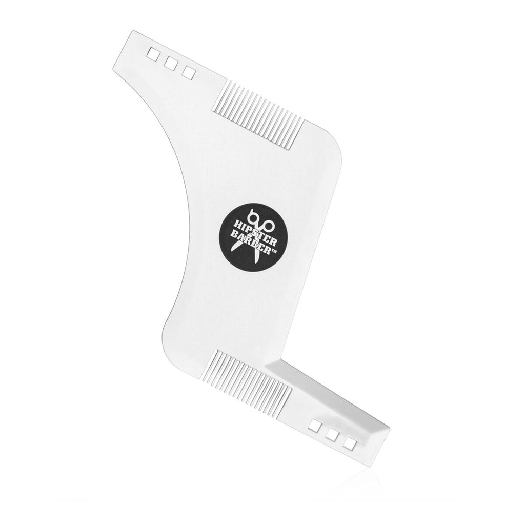 Baard scheersjabloon voor symmetrisch trimmen, transparant polycarbonaat