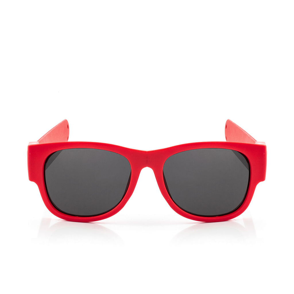 Oprolbare zonnebril rood, gepolariseerd, UV400 bescherming