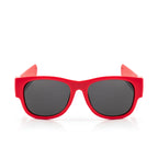 Oprolbare zonnebril rood, gepolariseerd, UV400 bescherming