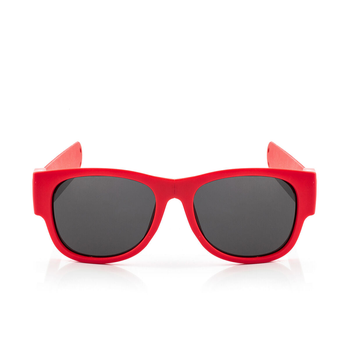 Oprolbare zonnebril rood, gepolariseerd, UV400 bescherming