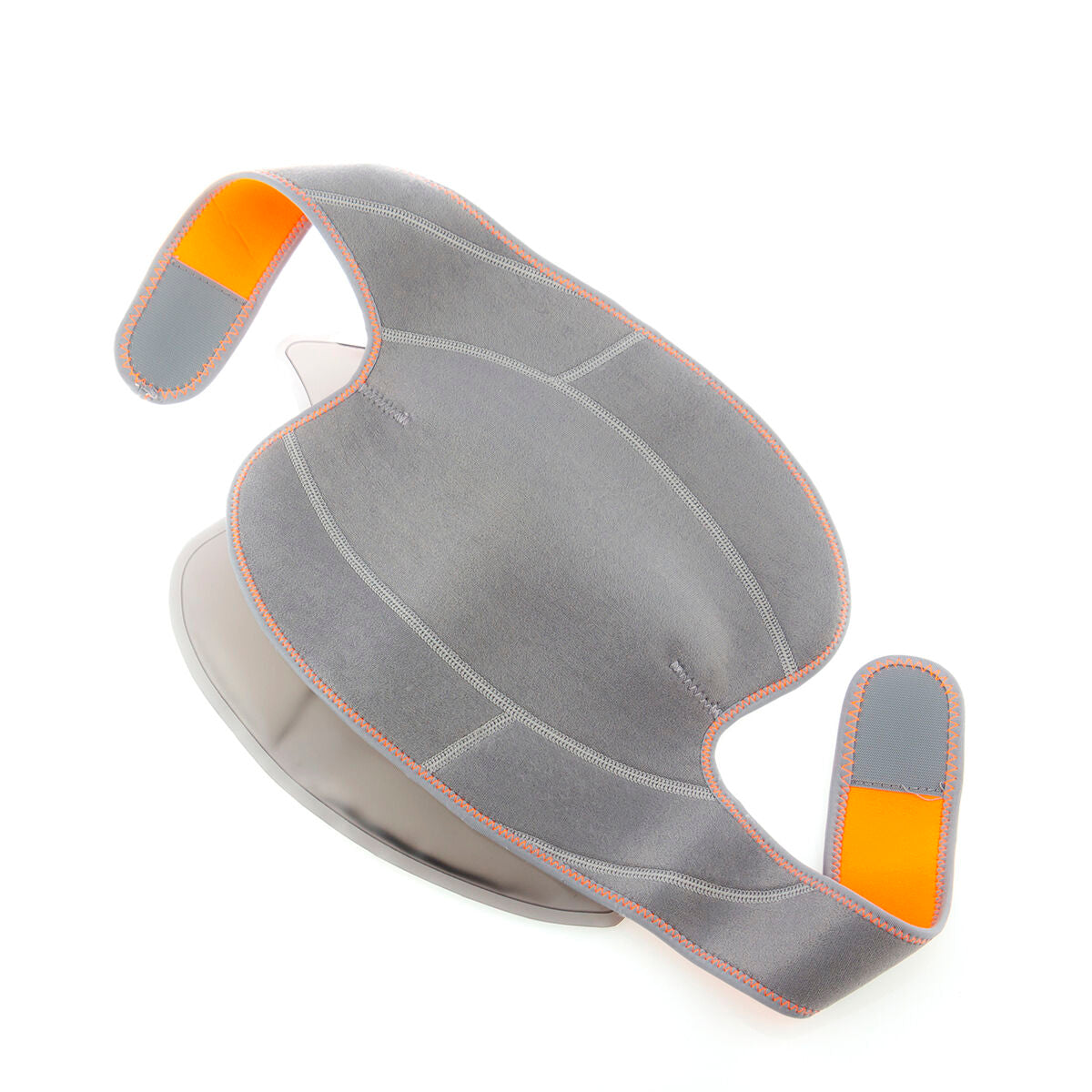 Kniebrace met gelpack, warmte- en koude-effect, grijs, verstelbaar
