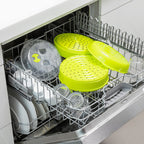 Dubbele magnetron-steamer met 2 compartimenten, limoengroen