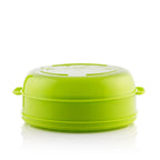 Dubbele magnetron-steamer met 2 compartimenten, limoengroen