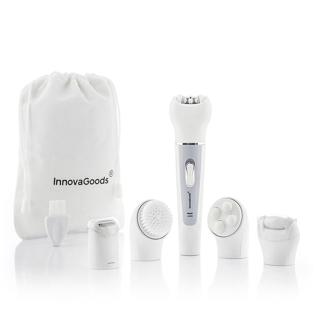 Epilator met 5 opzetstukken, oplaadbaar en waterbestendig