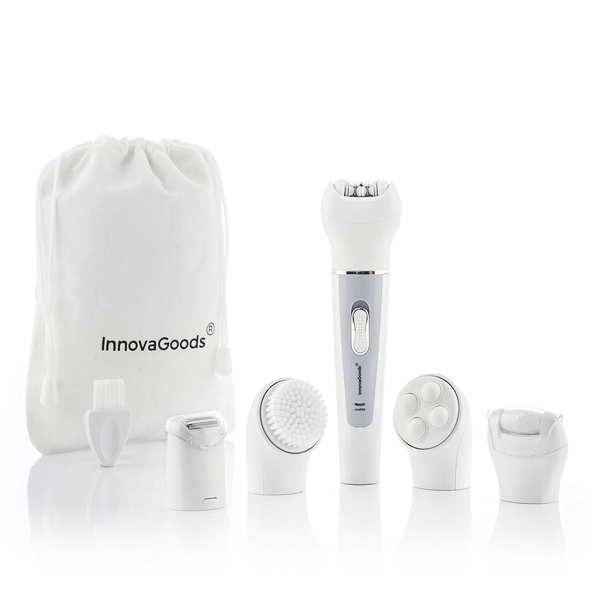 Epilator met 5 opzetstukken, oplaadbaar en waterbestendig