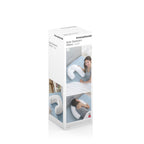 Ergonomisch U-vormig zijslaapkussen wit, katoen/polyester 39x57x14 cm