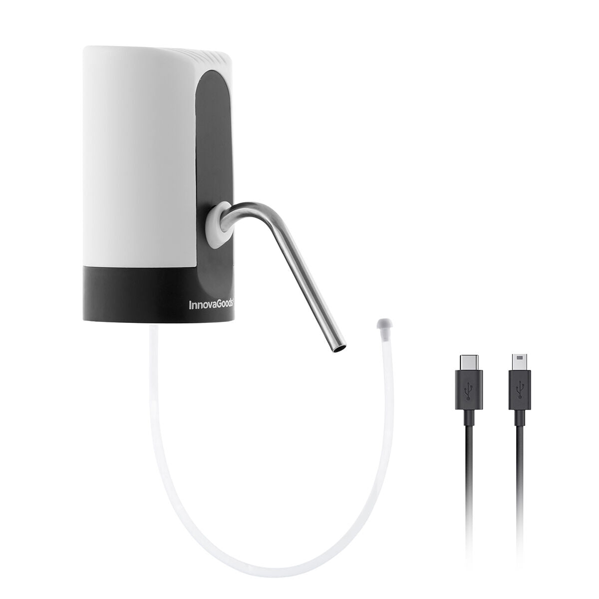Automatische oplaadbare waterdispenser, geschikt voor flessen tot 20 liter, wit