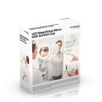 LED vergrotende spiegel met flexibele arm en zuignap, x5 vergroting