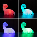 Dinosaurus LED-nachtlampje voor kinderen, multicolor, vinyl