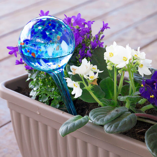 Automatische irrigatieballonnen van glas, 2 stuks, 350 ml, blauw