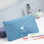 Set organiserende zakken voor koffers, 6-delig, polyester, blauw