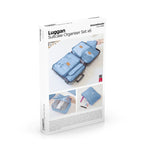 Set organiserende zakken voor koffers, 6-delig, polyester, blauw