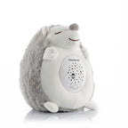 Egel knuffel met witte ruis en nachtlampprojector, grijs/wit