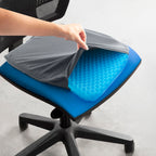 Honingraat gelkussen zitkussen met anti-slip hoes, 39 x 37 cm