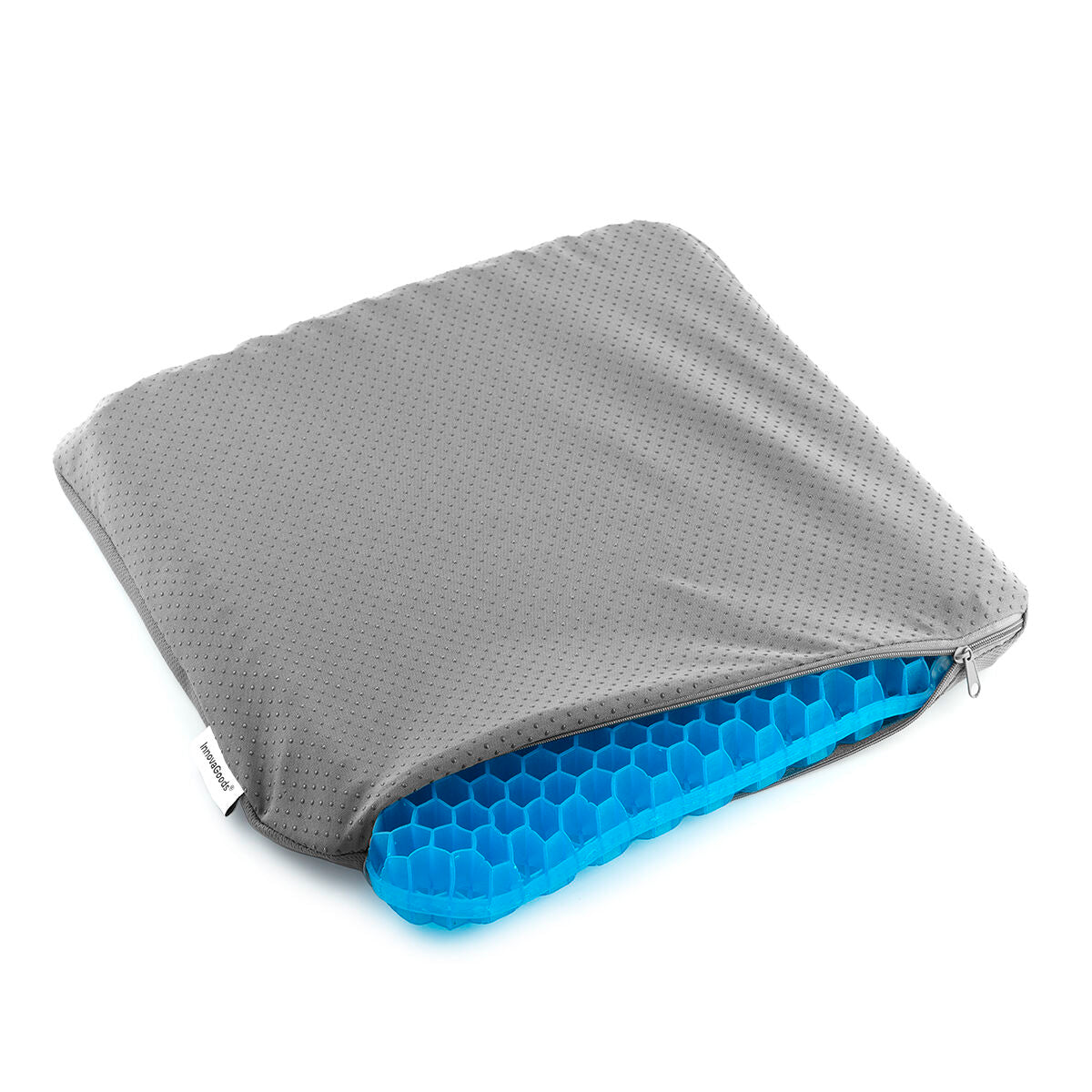 Honingraat gelkussen zitkussen met anti-slip hoes, 39 x 37 cm