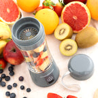 Draagbare oplaadbare mini blender 380 ml met 4 messen USB