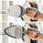Mini reisstrijkijzer 2-in-1 verticaal/horizontaal stoomstrijkijzer 800 W
