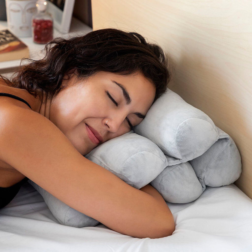 Multifunctioneel modulair kussen, buisvormig, 5 modules, grijs