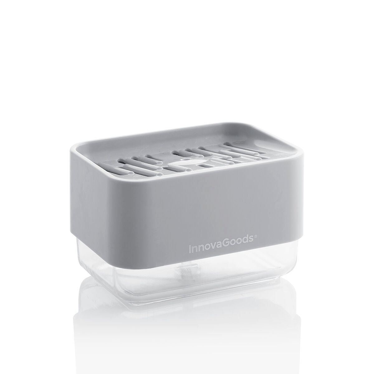 2-in-1 zeepdispenser met sponshouder voor aanrecht, 330 ml
