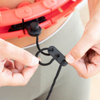 Aanpasbare slimme fitnesshoepel met gewicht, 24 delen, rood/zwart