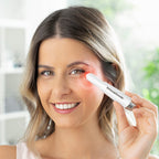 Anti-ageing oogmassager met fototherapie, thermotherapie en vibratie