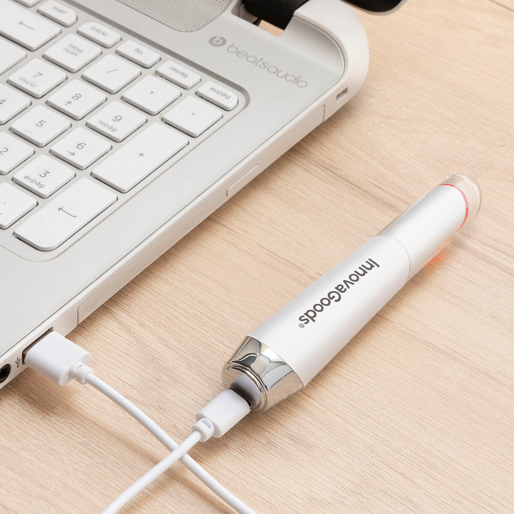 Anti-ageing oogmassager met fototherapie, thermotherapie en vibratie