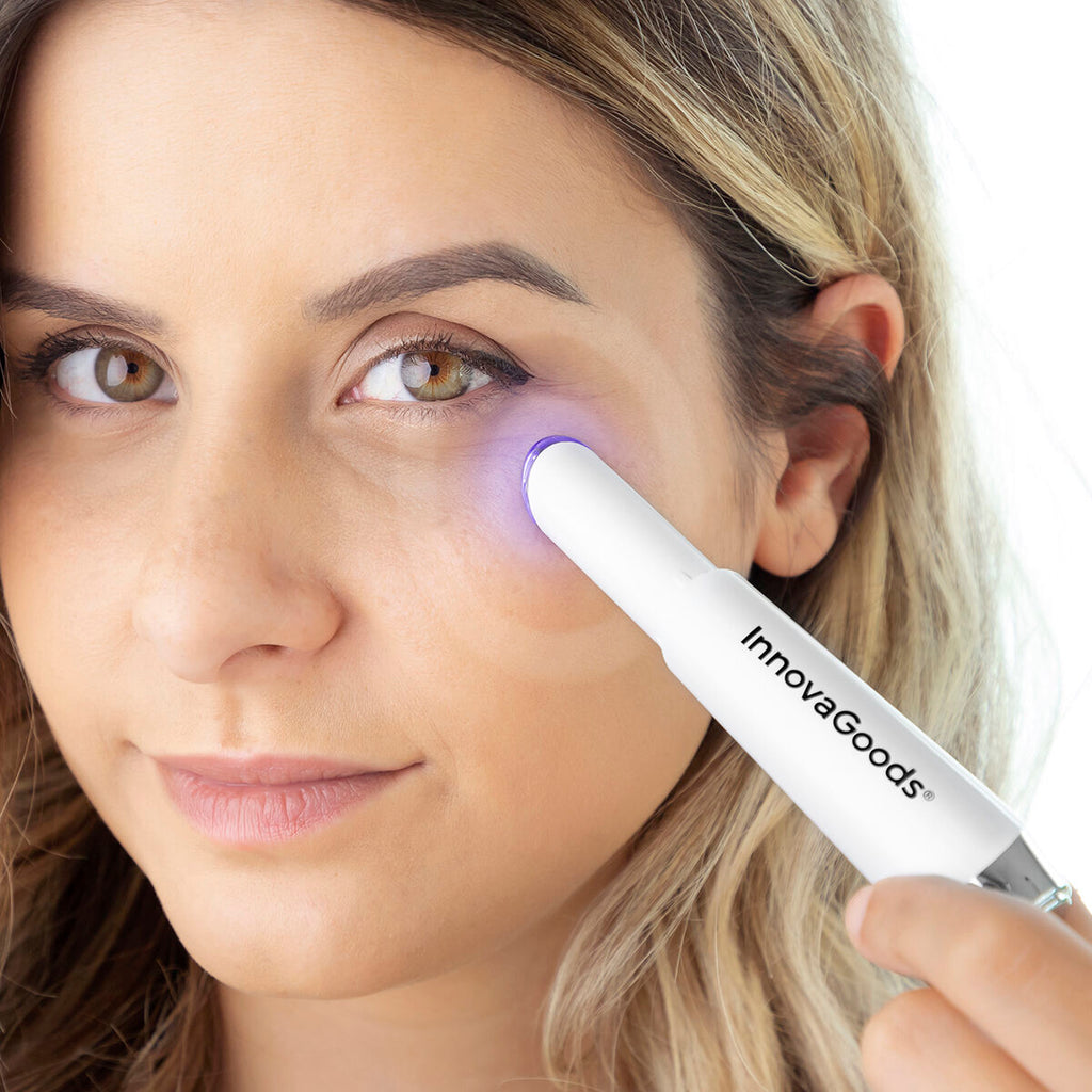 Anti-ageing oogmassager met fototherapie, thermotherapie en vibratie