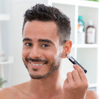 Neus- en oortrimmer, draadloos, compact, zwart-grijs