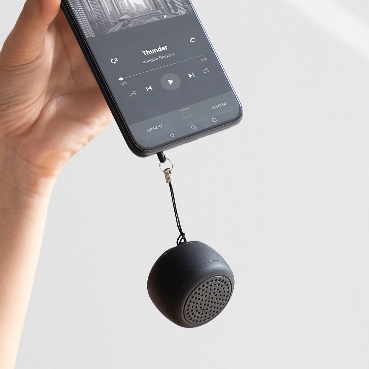 Draagbare mini Bluetooth-luidspreker oplaadbaar, zwart, ABS