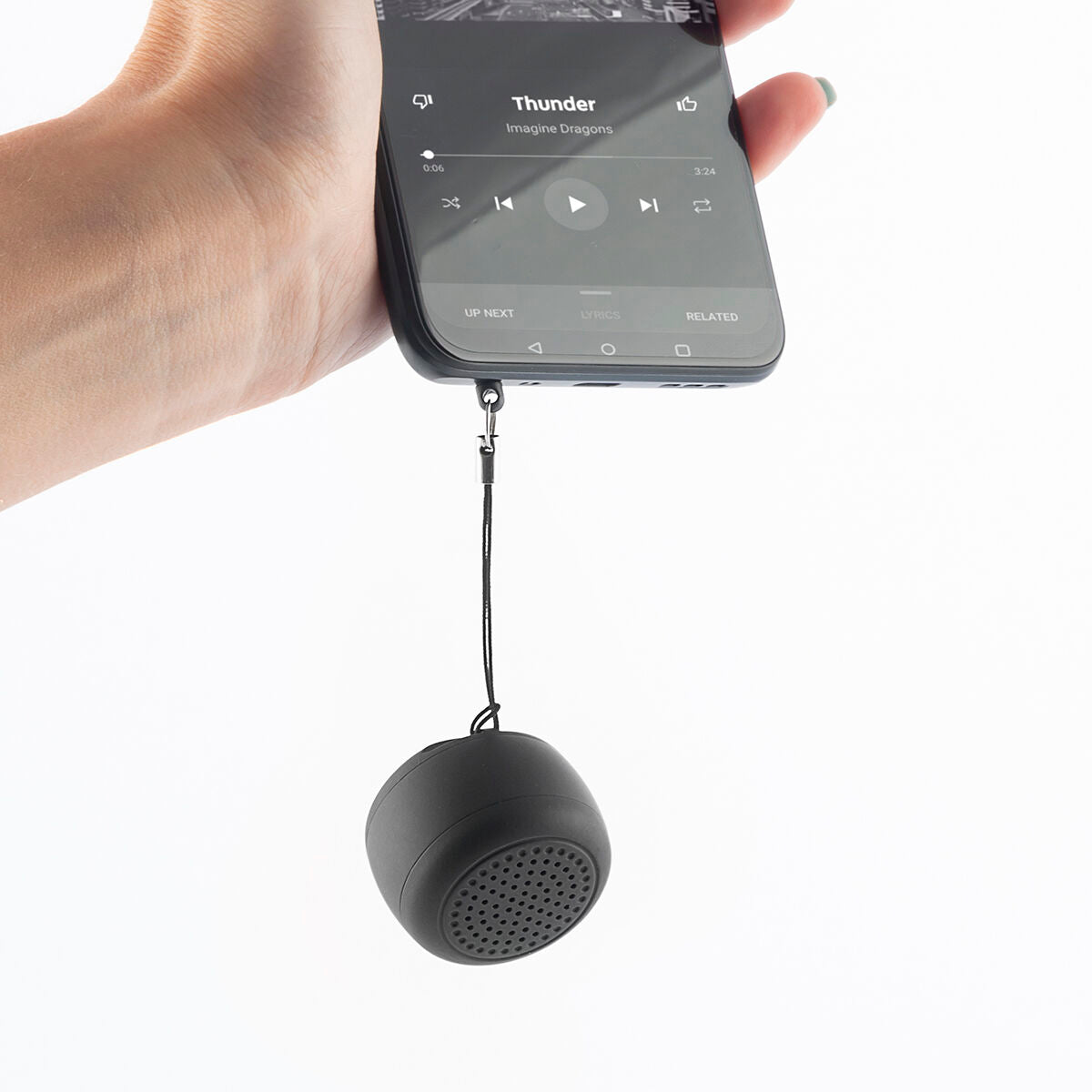 Draagbare mini Bluetooth-luidspreker oplaadbaar, zwart, ABS