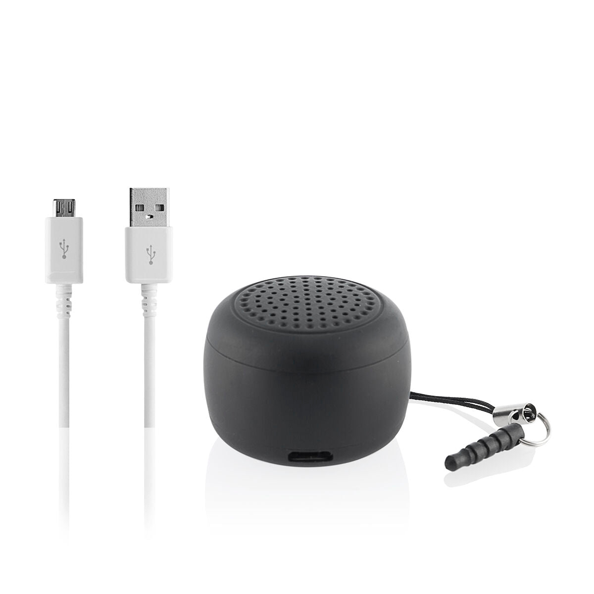 Draagbare mini Bluetooth-luidspreker oplaadbaar, zwart, ABS