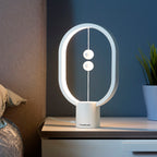 Balanslamp met magnetische schakelaar - LED tafellamp wit ABS
