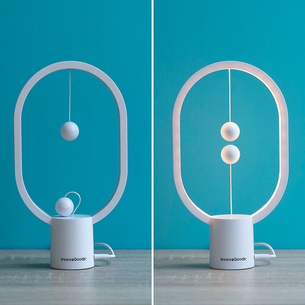 Balanslamp met magnetische schakelaar - LED tafellamp wit ABS