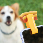 Selfieclip voor huisdieren, siliconen knijperclip smartphone en tablet