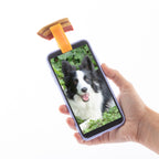 Selfieclip voor huisdieren, siliconen knijperclip smartphone en tablet