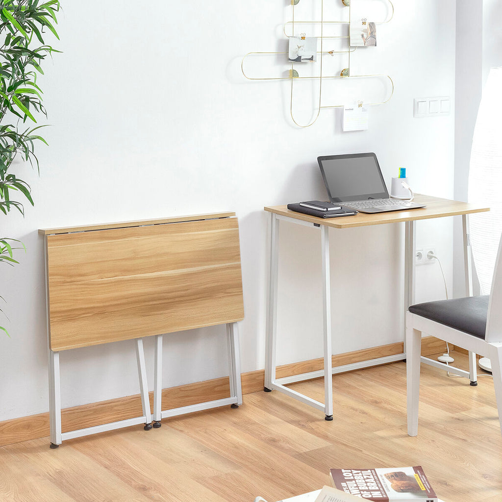 Inklapbare tafel opvouwbaar bureau MDF hout 80x87 cm