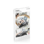 Draagbare laptoptafel met XL kussen en muismat, 57,5 x 30,5 cm