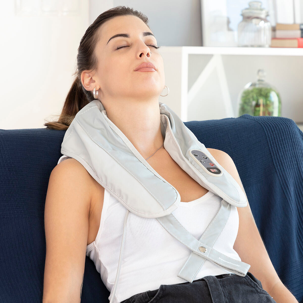 Elektrisch tapping massageapparaat met tikken en warmte, nek en schouders