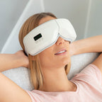 Oogmassager 4-in-1 met luchtcompressie, warmte en Bluetooth, grijs