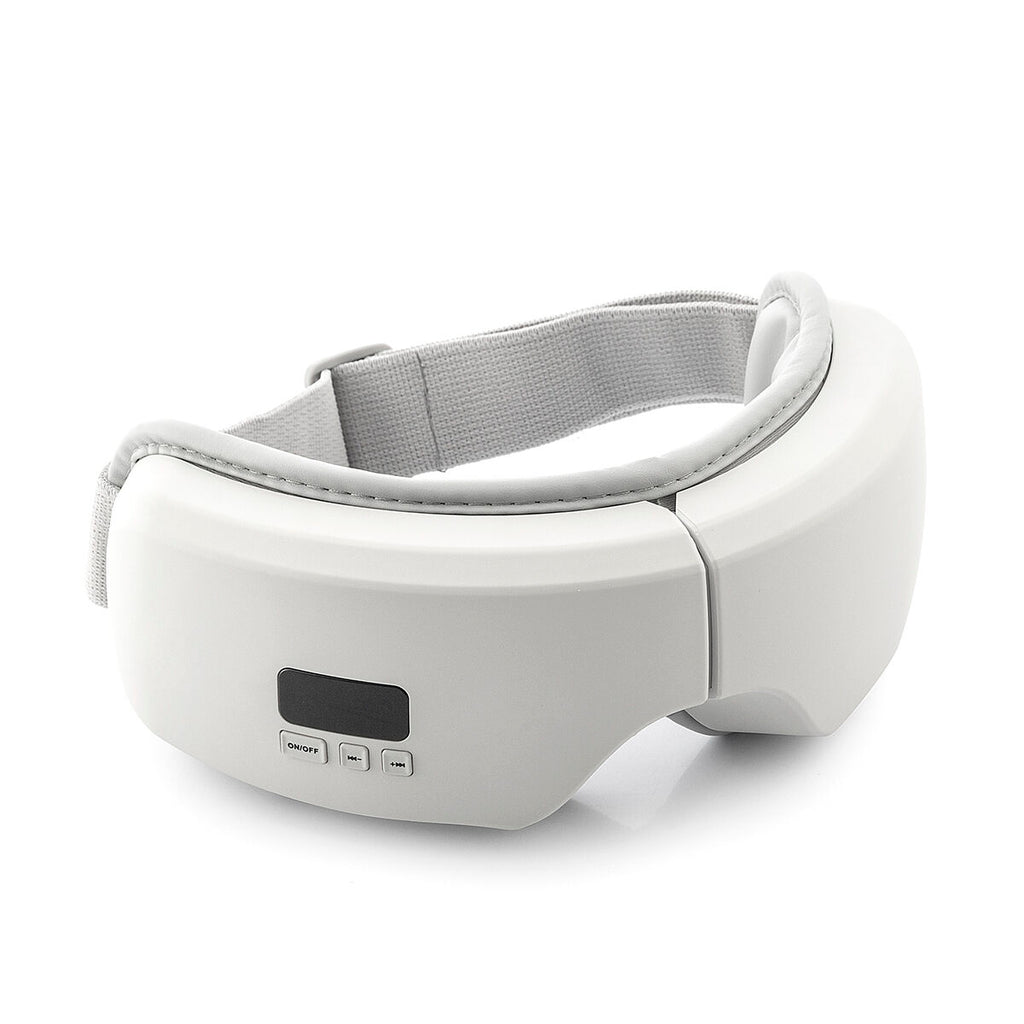 Oogmassager 4-in-1 met luchtcompressie, warmte en Bluetooth, grijs
