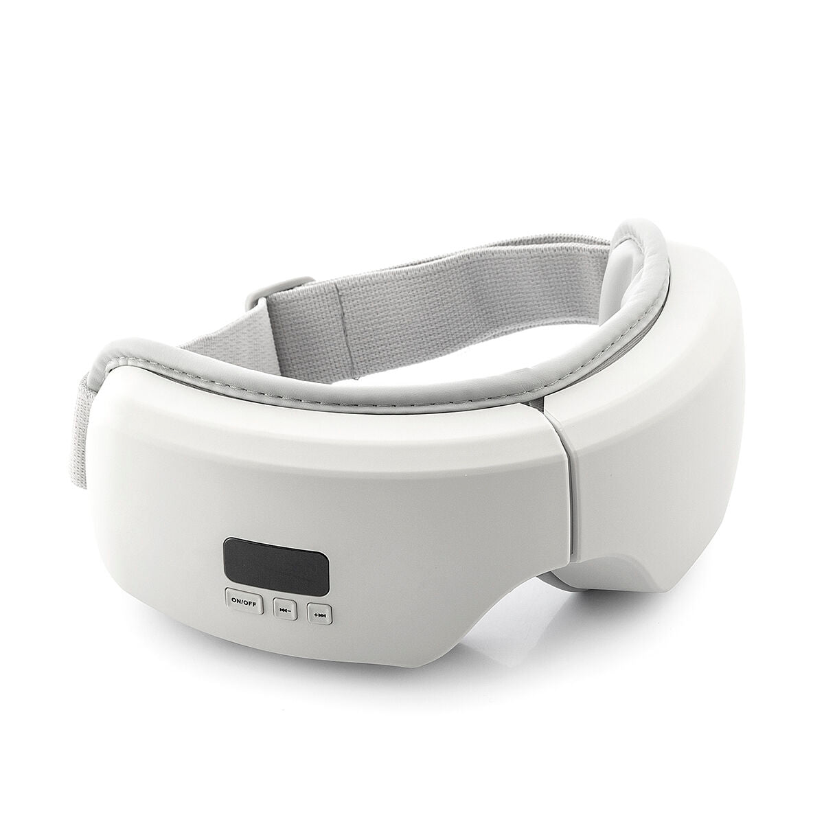 Oogmassager 4-in-1 met luchtcompressie, warmte en Bluetooth, grijs