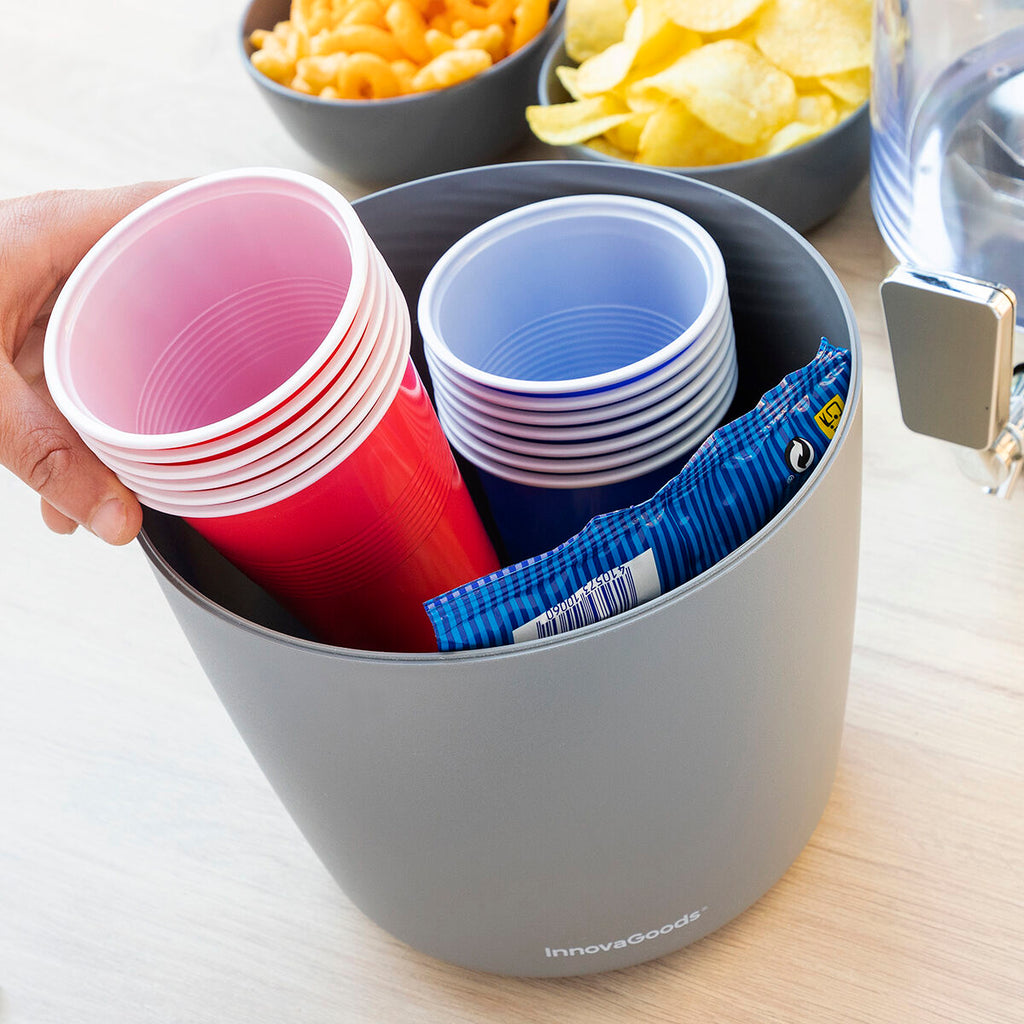 Koelende drankdispenser 4 liter met tapkraan en ijsreservoirs