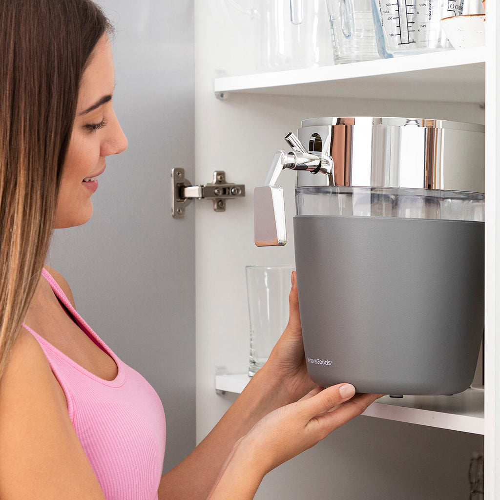 Koelende drankdispenser 4 liter met tapkraan en ijsreservoirs