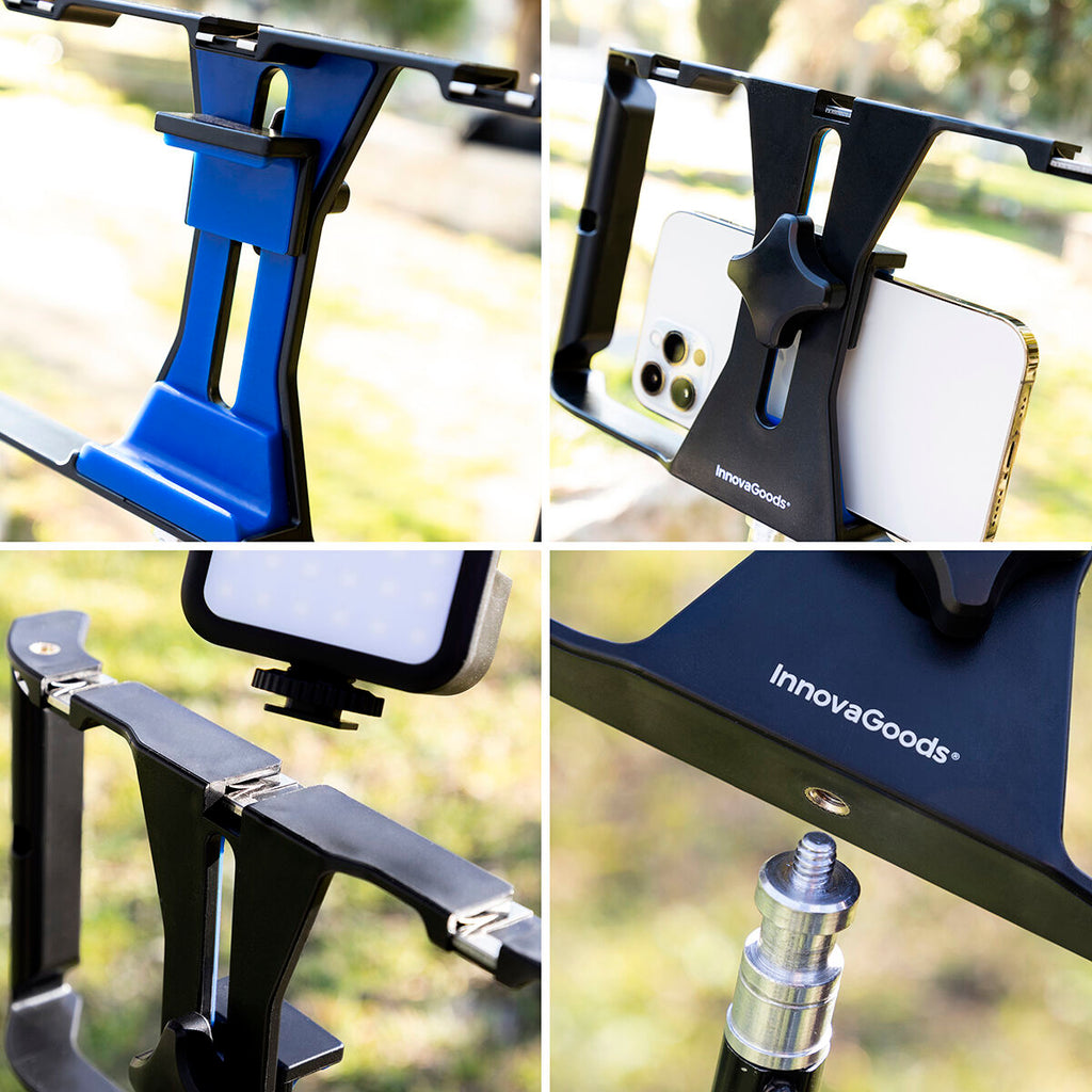 Smartphonehouder met handmatige stabilisator, verstelbaar, ABS
