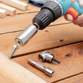 Universele dopsleutel met accessoires, 7-19 mm, staal