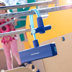 Rubberen pogostick met piepgeluid, blauw, max. 70 kg