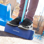 Rubberen pogostick met piepgeluid, blauw, max. 70 kg