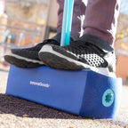 Rubberen pogostick met piepgeluid, blauw, max. 70 kg