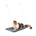 Kattenhangmat voor raam met zuignappen, grijs, tot 30 kg